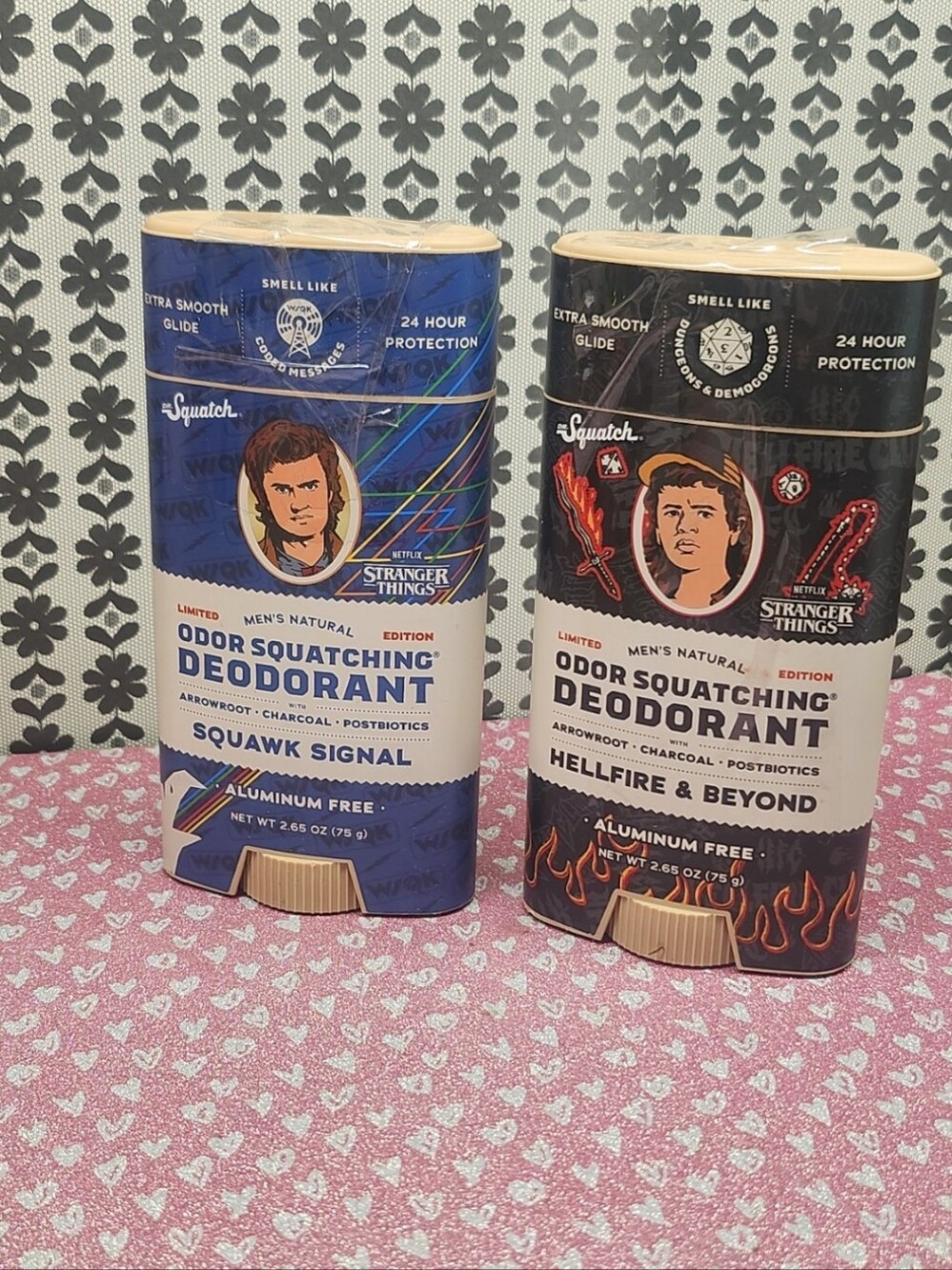 DR SQUATCH Deodorants Stranger Things Limited Edition Pack of 2 Regular Size NEW